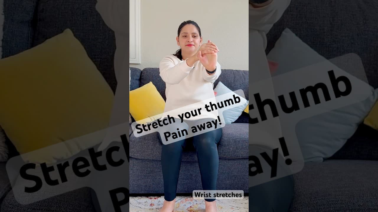 Relieve wrist and thumb pain with these three essential stretches for pain-free movement!