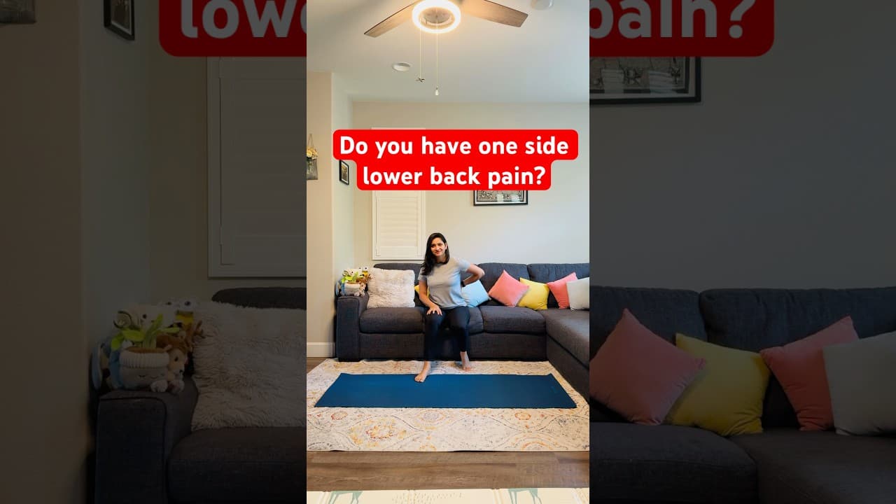One Side Lower Back Pain? Try These 4 Exercises!