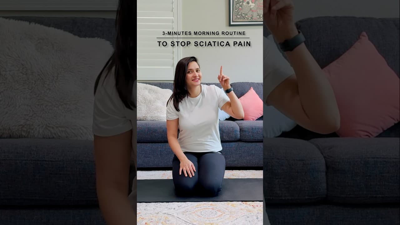 3-Minute Morning Routine to Stop Sciatica Pain Fast! #rehabexercises #physicaltherapy #mobility