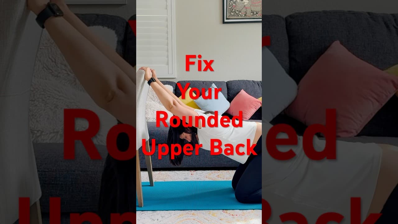 Fix Rounded Back – Simple Exercises for a Better Posture #backposture  #backexercises
