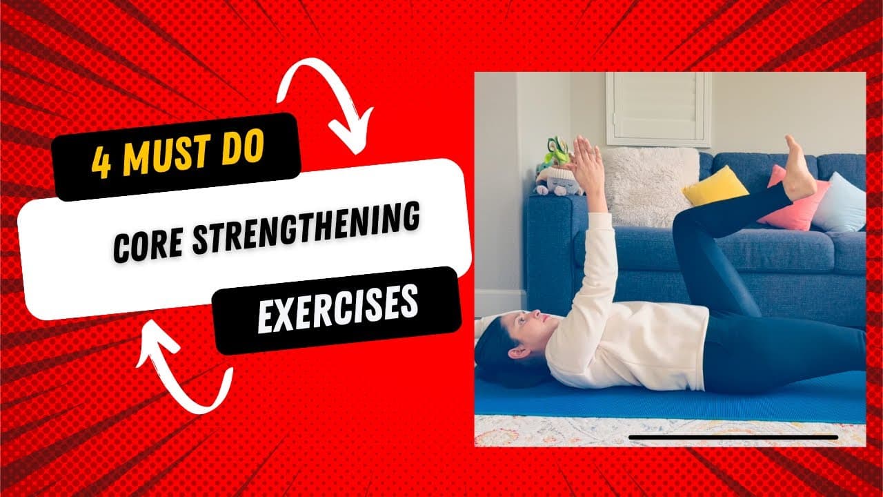 🔥 4 MUST-DO Core Exercises for a Stronger Core (No Equipment!)