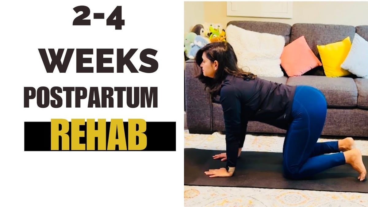Postpartum Rehab Weeks 2–4 | Gentle Core & Mobility Exercises After Delivery